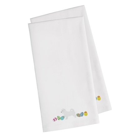 CAROLINES TREASURES Maltese Easter White Embroidered Kitchen Towel CK1663WHTWE